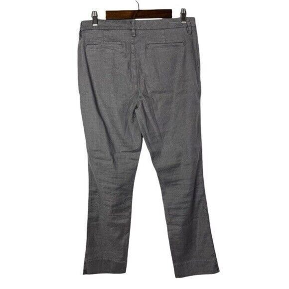 Level 99 Gray Linen Straight Leg Flat Front Chino Pants 30 - Picture 3 of 3